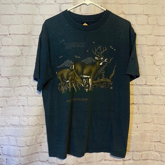 Vintage Other - Vintage white tailed deer tee Size Large